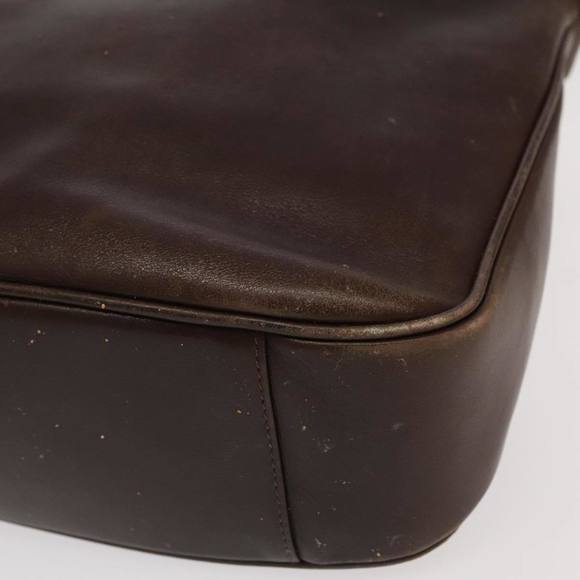 GUCCI Bamboo Hand Bag Leather 2way Brown Gold 001 3444 1638 Auth bs20098 - Picture 14 of 16